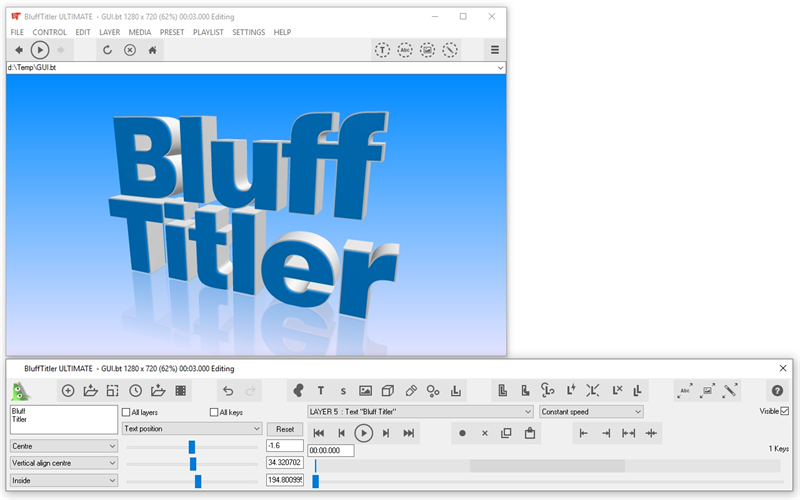 phần mềm Bluftitler