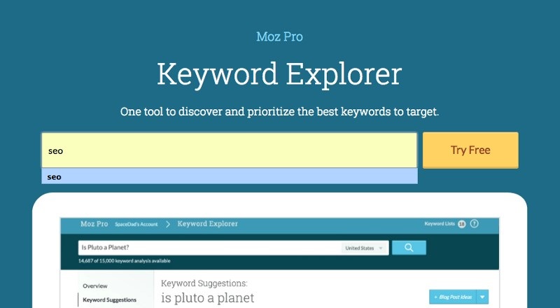 Moz Keyword Explorer là công cụ nghiên cứu từ khóa hữu ích giúp tối ưu SEO hiệu quả