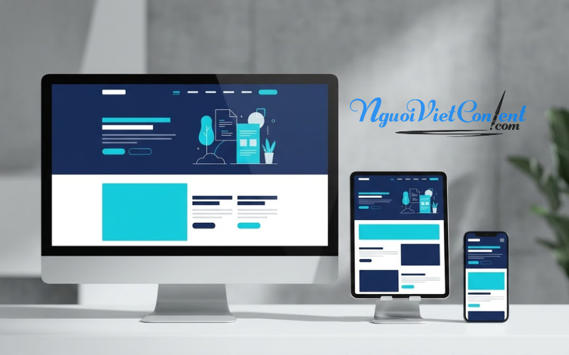 Thiết kế website Responsive hiển thị phù hợp trên máy tính, máy tính bảng và điện thoại.